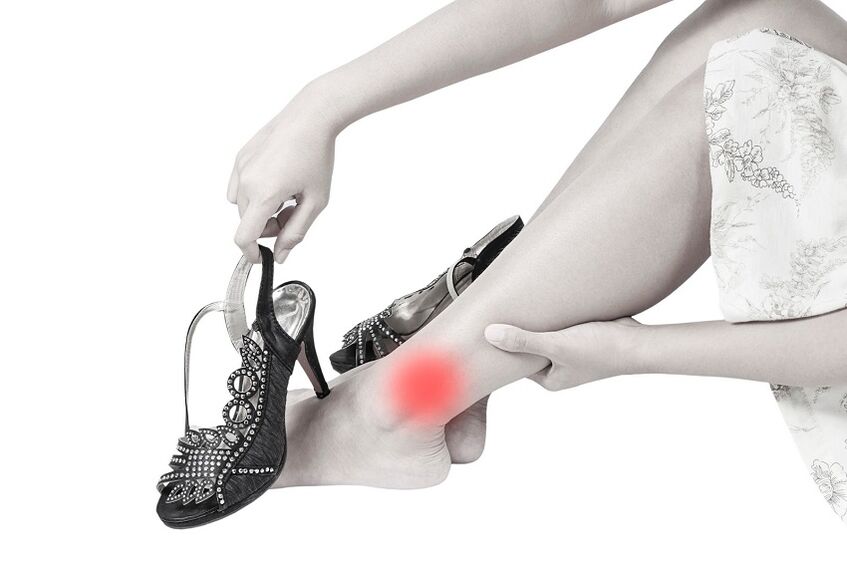 ankle joint pain due to arthrosis