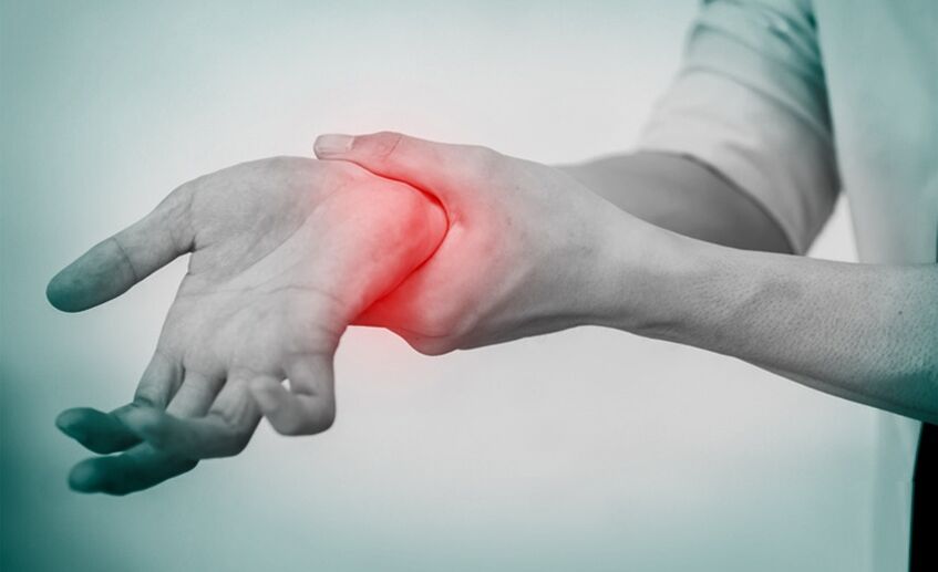 pain due to arthropathy of the wrist joint