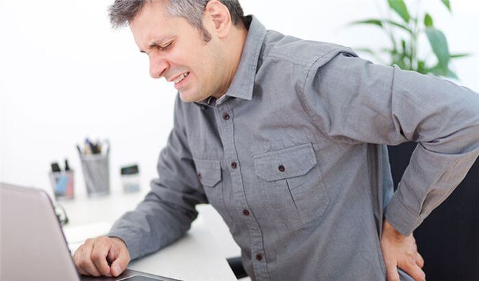 back pain with osteochondrosis